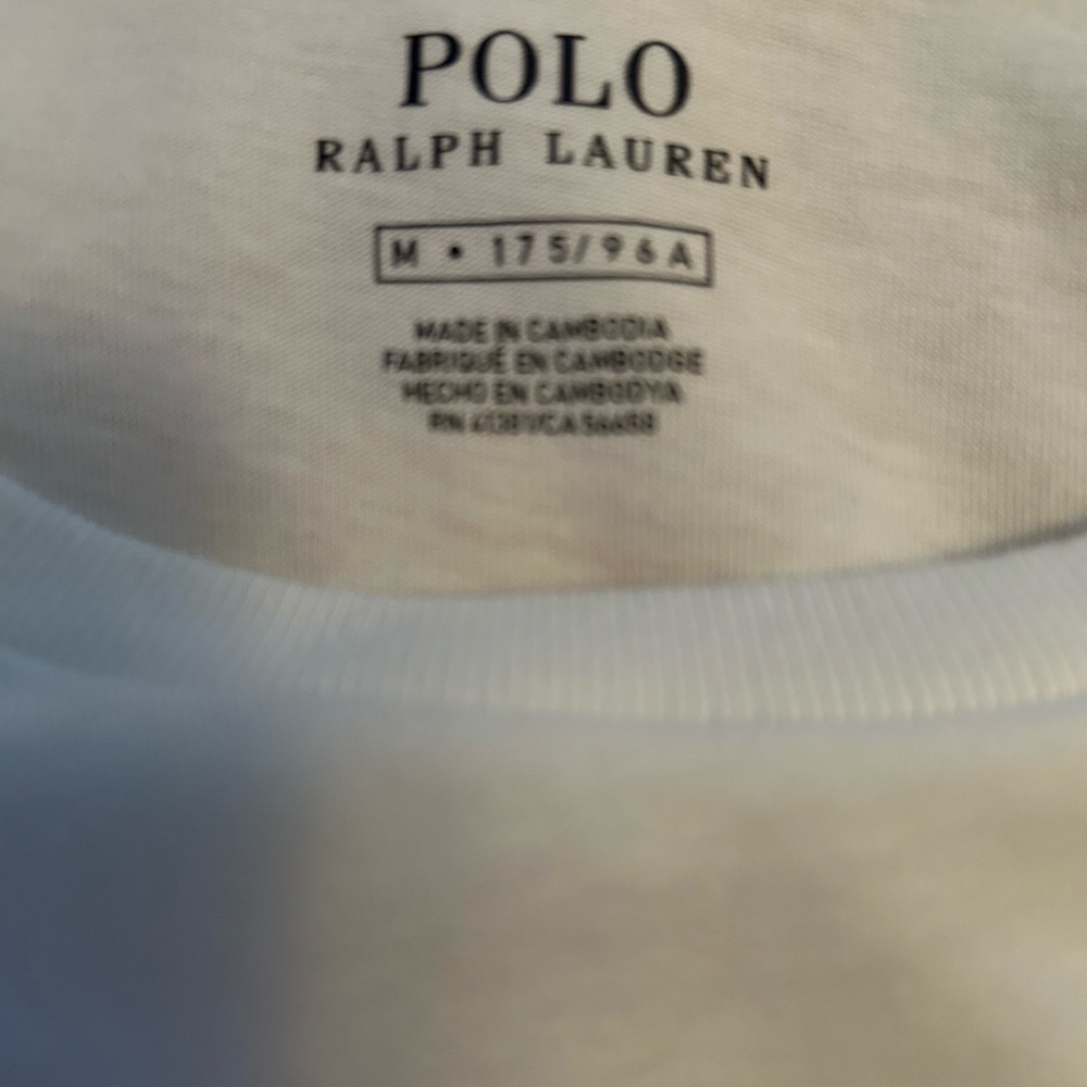 Polo by Ralph Lauren Men's White Long Sleeve Tee - Picture 3 of 5